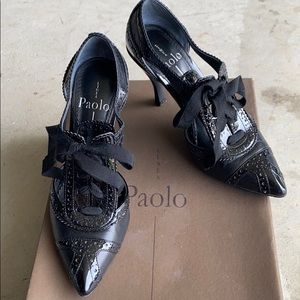 Linea Paolo Lace-up Heels Size 4.5